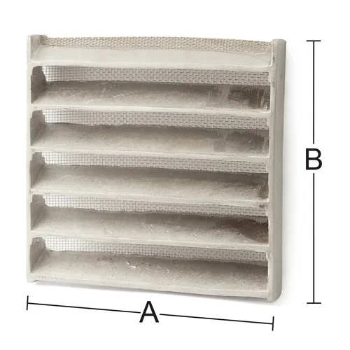 Ventilgaller 117 150x150 mm, Aluminium