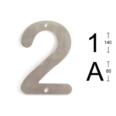 Siffra, skruvas Nr 2, 140 mm, Rostfri