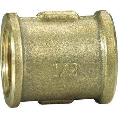 Muff inv. gänga r25, mässing