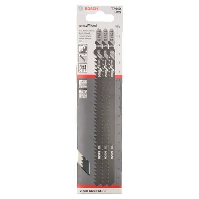 Sticksågsblad T 744 D Speed Trä 180 mm, 3-pack