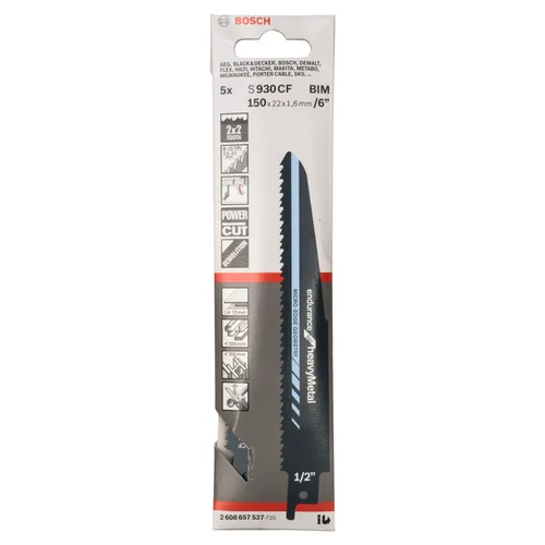 Tigersågblad S 930 CF PRO Thick Metal Demolition 150 mm, 5-pack
