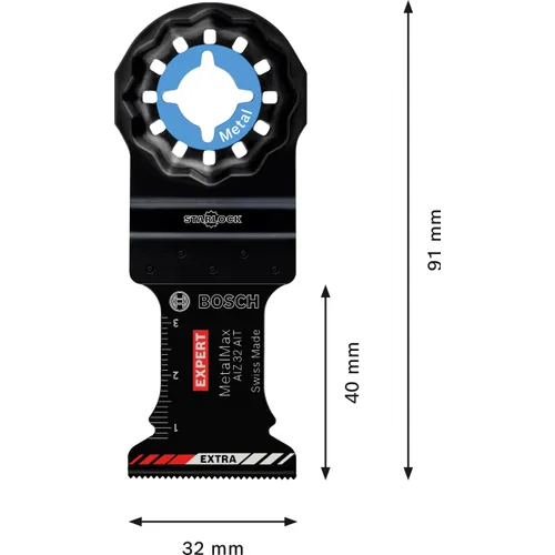 Sågblad Multiverktyg AIZ 32 AIT Metall 40x32 mm, 1-pack