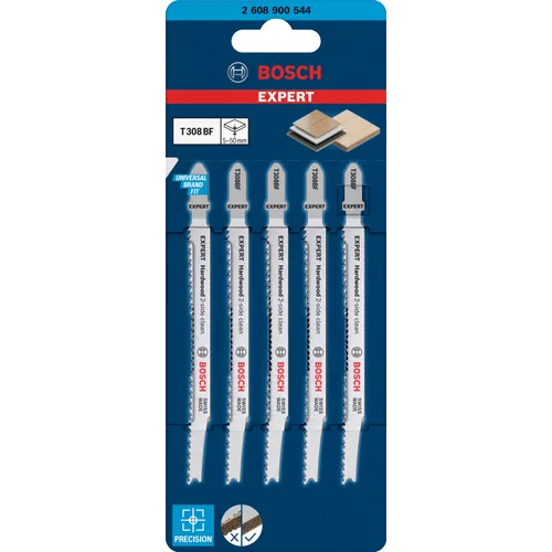 Sticksågblad T 308 BF Hårdträ 117 mm, 5-pack