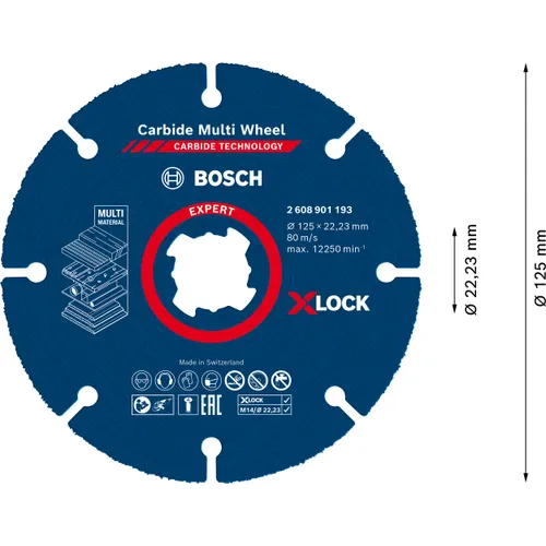 Kapskiva Multi Wheel X-Lock 125 mm