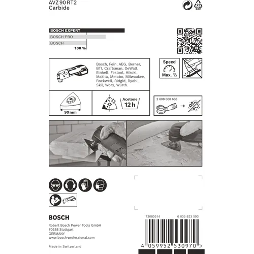 Slipplatta AVZ 90 RT2 Carbide-RIFF 90 mm