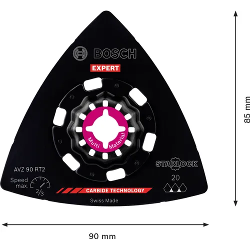 Slipplatta AVZ 90 RT2 Carbide-RIFF 90 mm