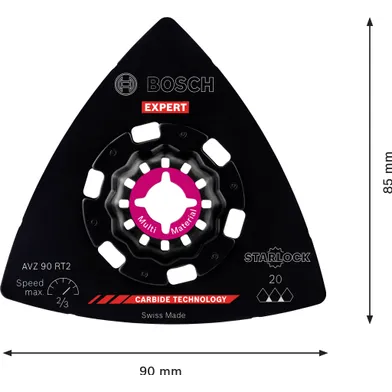 Slipplatta AVZ 90 RT2 Carbide-RIFF 90 mm