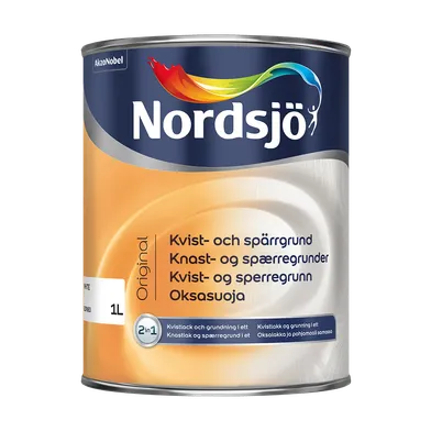 Kvist- och Spärrgrund Original Inomhus 1 l, Vit