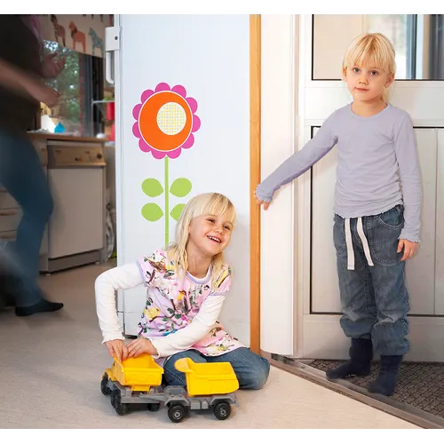 Klämskydd innerdörr 195 cm, vit