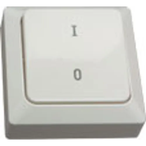 Strömbrytare utanpåliggande 2-polig, Vit