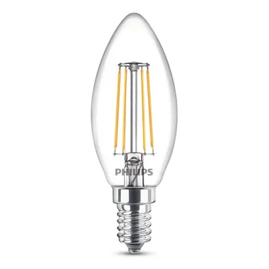 Kronlampa LED E14 4,3 W (40 W), Varmvit, Klar