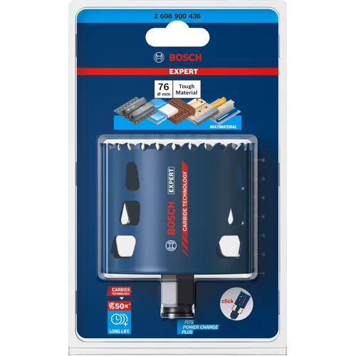 Hålsåg Tough Material Carbide 76 mm