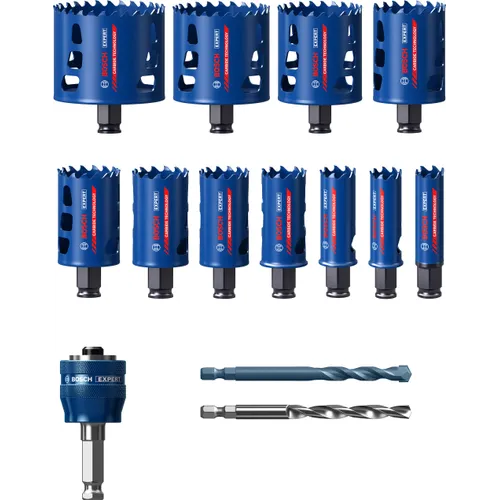 Hålsågset Tough Material 14 delar, 20-76 mm