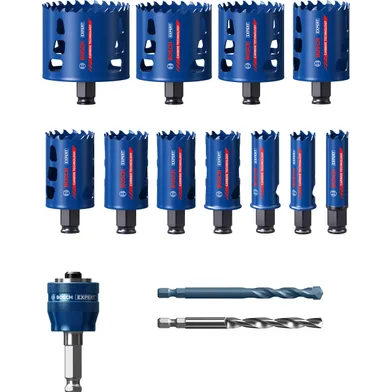 Hålsågset Tough Material 14 delar, 20-76 mm