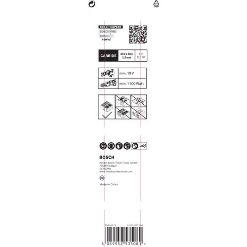 Tigersågblad S 2243 HM Tegel 455 mm
