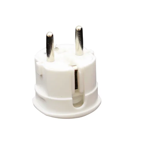 Stickpropp jordad, sidoingång IP20, Vit