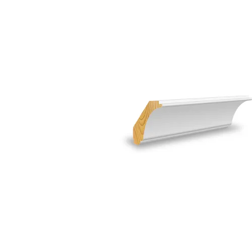 Skugglist vitmålad furu 19x53 mm, CW916, 3600 mm