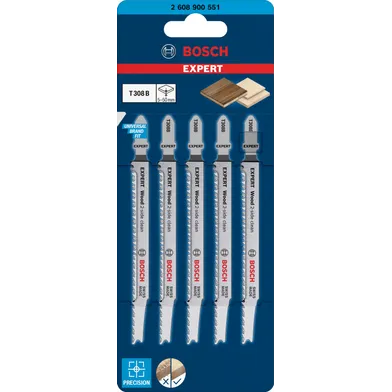 Sticksågblad T 308 B Trä 117 mm, 5-pack