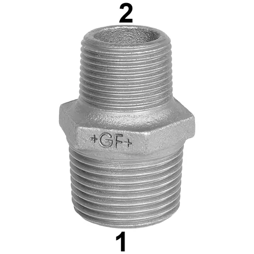 245 galvade aducerade 20x15 sexkantnippel en 10242/a2