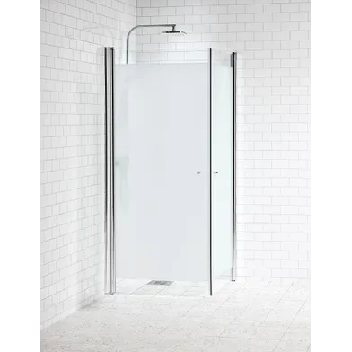 Duschhörna Picto 90x90 rak frostat