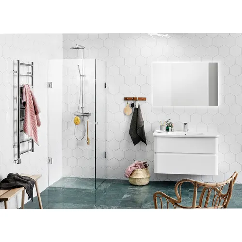 Duschhörna Luxor 78x78 cm 8 mm timeless koppar