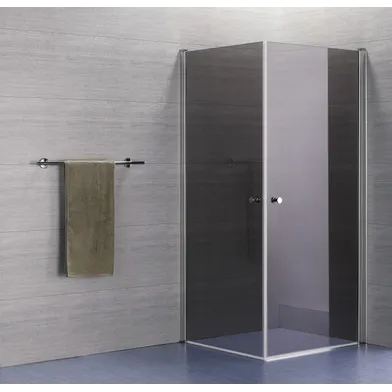 Duschhörna Lusso rak 70x90 gråton