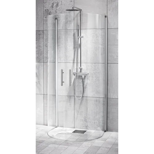 U-dusch 95 1 vänster+höger klarglas