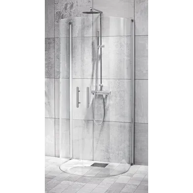 U-dusch 95 1 vänster+höger klarglas