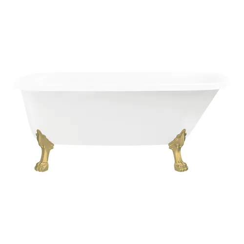 Badkar Leone 1500 komplett med mässings tassar