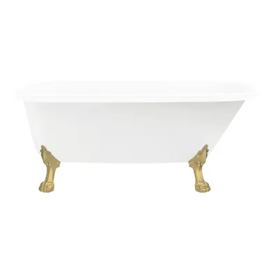 Badkar Leone 1600 komplett med mässings tassar