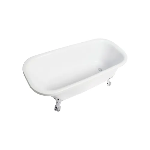 Badkar Leone 1500 komplett med kromade tassar