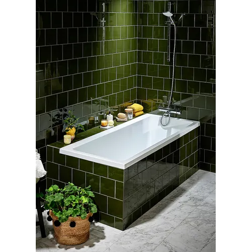 Badkar Picto 1700, för inbyggnad, med ben & bottenventil