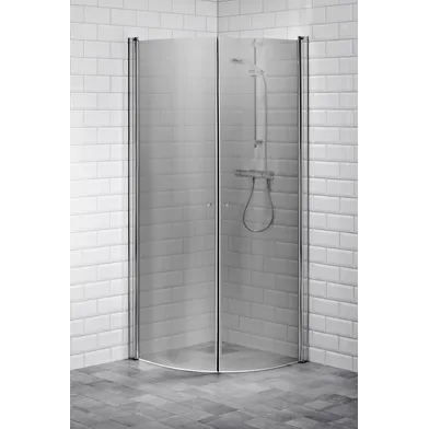 Duschhörna Picto 80x100 svängd gråton