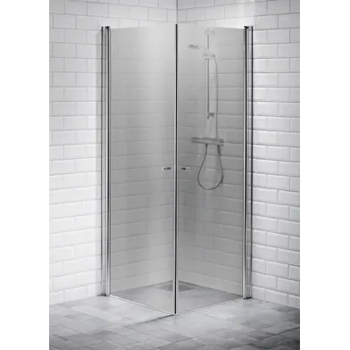 Duschhörna Picto 80x90 rak gråton