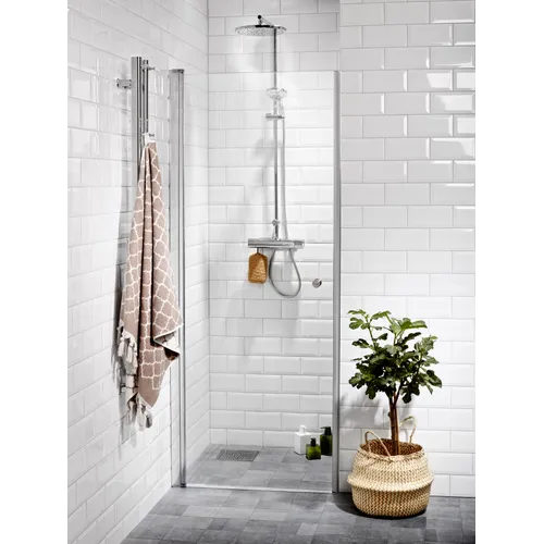 Nischdörr Lusso rak 80 klarglas