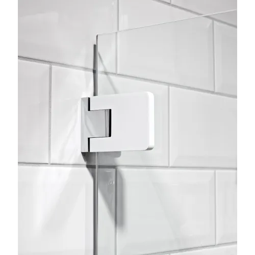 Duschvägg Capo 80 6mm klar/vit