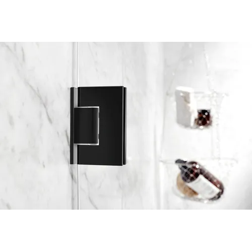 Duschhörna Luxor 78x78 cm 8 mm timeless svart matt