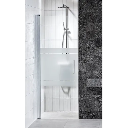 Nischdörr Lusso med handtag 2, rak 80 halvfrost