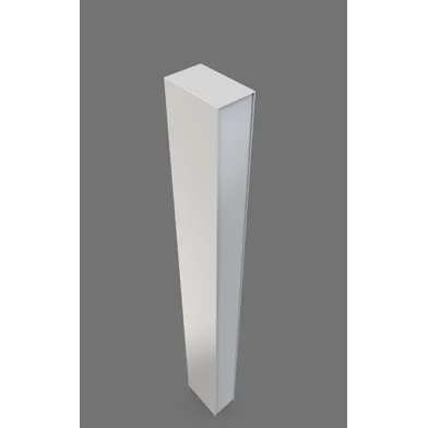 Rörbreddningsprofil Lusso 50mm matt vit