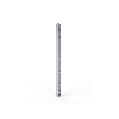 Duschhylla Lusso 2m aluminium