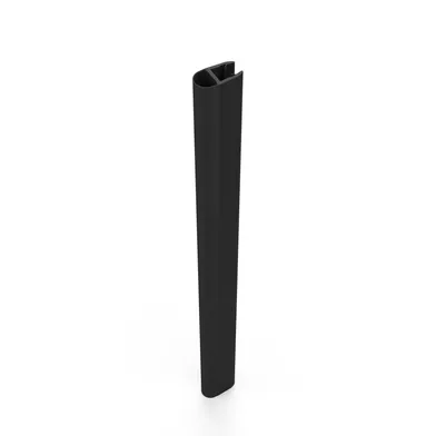 Glasavslutningslist Lusso nisch svart