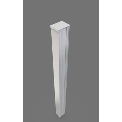 Rörbreddningsprofil Lusso 25mm matt vit