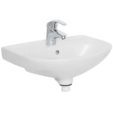 Tvättställspaket med Vippventil Eurosmart, 48 cm