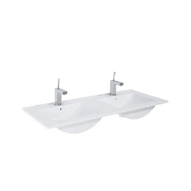 Tvättställ Ariella 120 dubbelho i porslin