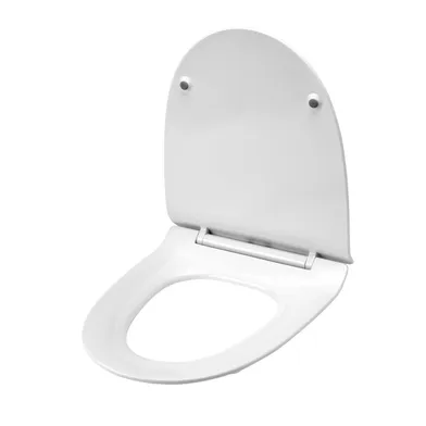 Wc-sits Bello slim svart sign/spira