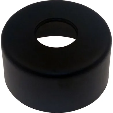 Golvhuv metall 87x45 mm matt svart