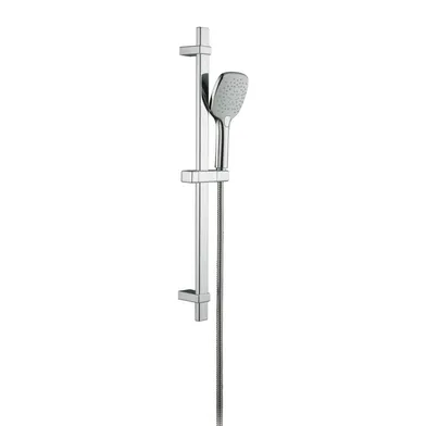 Duschset Square s1 3-strål krom