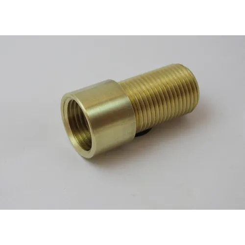 Förlängningsrör helgängad 15x50 gul mässing