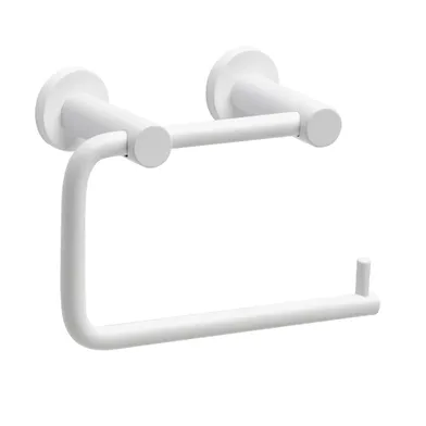 Wc-papphållare Knox lim  vit rortfritt stål