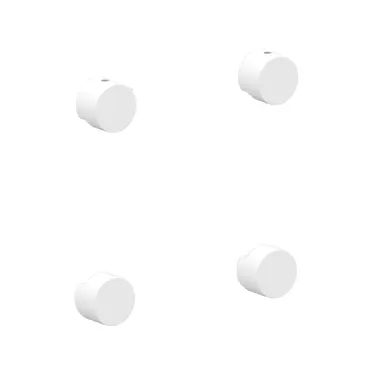 Spegelhållare Knox vit rostfri stål